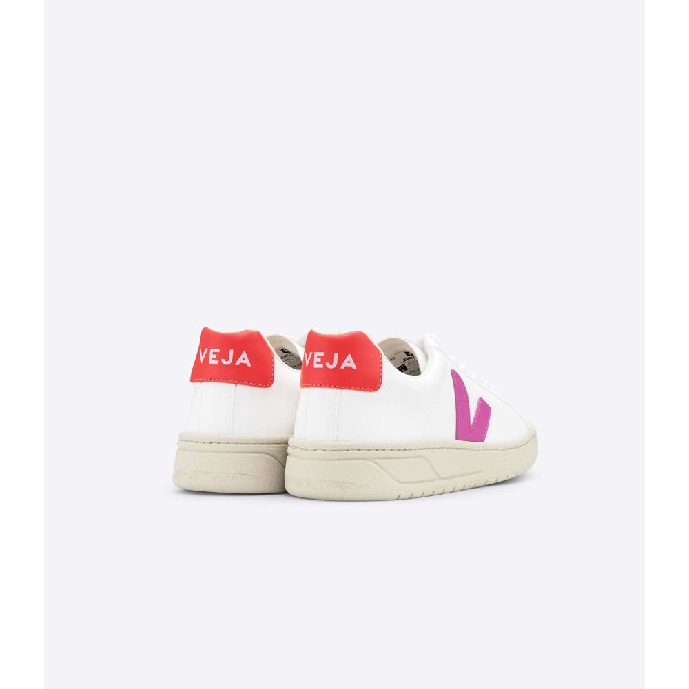 Women's Veja URCA CWL Shoes White/Red | ZA 571FDN